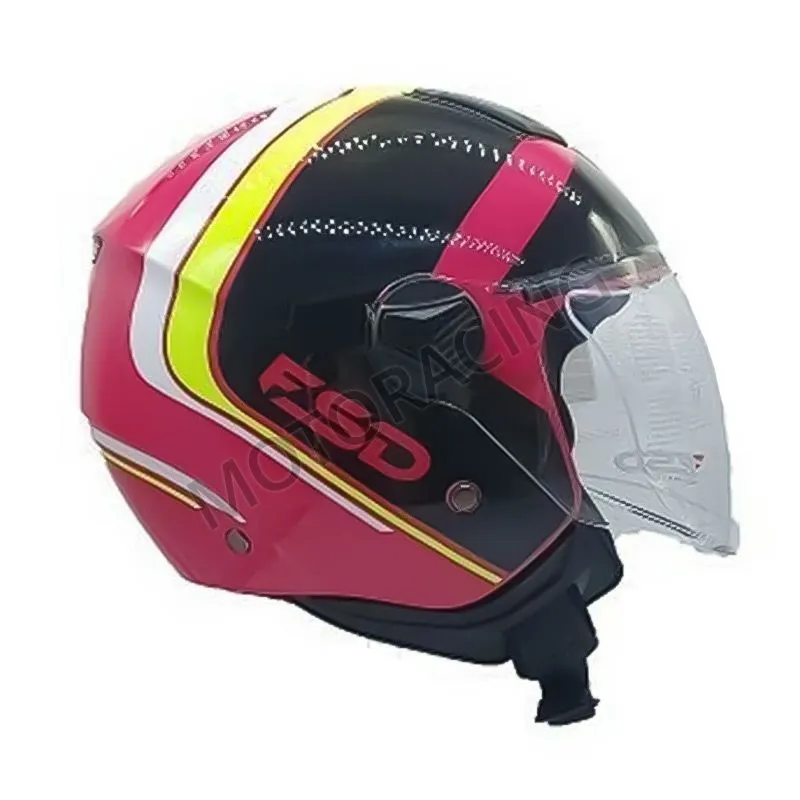 ΚΡΑΝΟΣ ΜΗΧΑΝΗΣ ΑΝΟΙΧΤΟ FSD 700 ΑΝΟΙΧΤΟ ΦΟΥΞΙΑ ΜΕ ΣΧΕΔΙΟ DOUBLE RED ΜΑΥΡΟ-ΚΙΤΡΙΝΟ