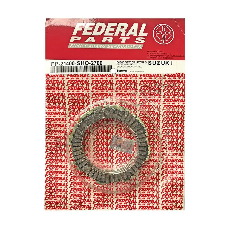 ΣΕΤ ΔΙΣΚΟΙ ΣΥΜΠΛΕΚΤΗ SUZUKI SHOGUN 110 FEDERAL (5 ΤΜΧ)