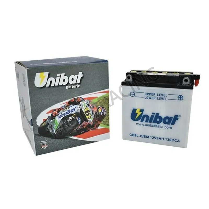 ΜΠΑΤΑΡΙΑ ΜΗΧΑΝΗΣ UNIBAT 12V 9Ah CB9L-B ΜΕ ΥΓΡΑ
