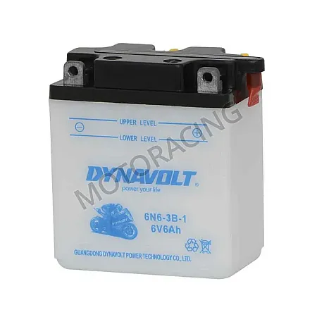 ΜΠΑΤΑΡΙΑ ΜΗΧΑΝΗΣ HONDA CB125S 79'-83' / YAMAHA XT250 80'-83' / XT500 77'-81' DYNAVOLT 6V 6Ah 6N6-3B-1 ΜΕ ΥΓΡΑ