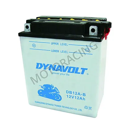 ΜΠΑΤΑΡΙΑ ΜΗΧΑΝΗΣ HONDA XLV 400 88'-98' / XLV 600 TRANSALP 91'-01' / VFR 750F 86' DYNAVOLT 12V 12Ah DB12A-B ΜΕ ΥΓΡΑ