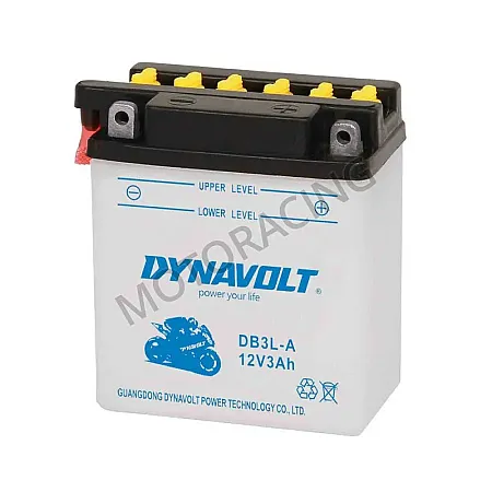 ΜΠΑΤΑΡΙΑ ΜΗΧΑΝΗΣ YAMAHA DT R 50 89'-95' / HONDA MBX 50 80'-82' DYNAVOLT 12V 3Ah DB3L-A ΜΕ ΥΓΡΑ