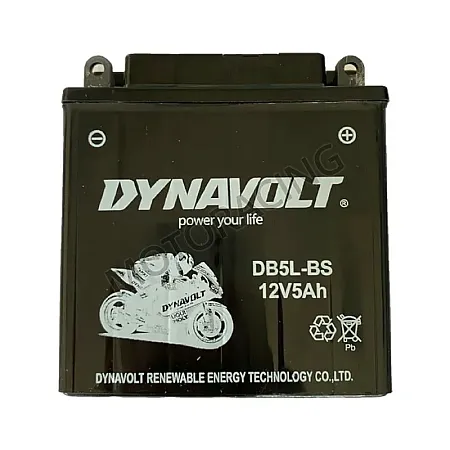 ΜΠΑΤΑΡΙΑ YAMAHA CRYPTON-R 115 / HONDA SUPRA 100 / MODENAS KRISS II 115 DYNAVOLT 12V 5Ah DB5L-BS ΜΕ ΥΓΡΑ