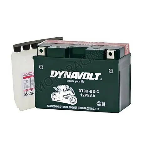 ΜΠΑΤΑΡΙΑ YAMAHA MT-03 660 06'-12' / T-MAX 500 01'-07' / XT 660 R & X 04'-15' DYNAVOLT DT9B-BS-C 12V 8Ah ΜΕ ΥΓΡΑ