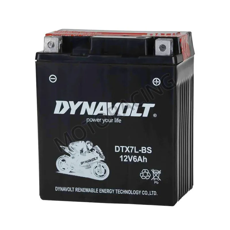 ΜΠΑΤΑΡΙΑ KAWASAKI KLX 250S 06'-15' / YAMAHA YBR 250 07'-11' DYNAVOLT 12V 6Ah DTX7L-BS ΜΕ ΥΓΡΑ