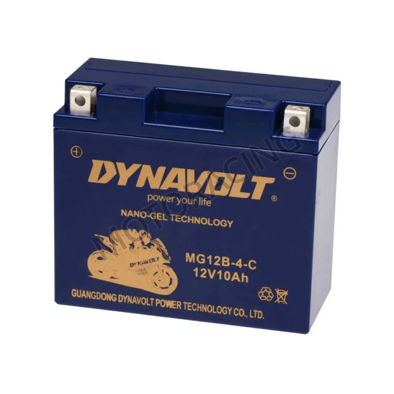 ΜΠΑΤΑΡΙΑ YAMAHA TDM 900 02'-13' / TRIUMPH TIGER 1050 07'-12' / DUCATI HYPERMOTARD 1100 07'-11' DYNAVOLT 12V 10Ah MG12B-4-C NANOGEL