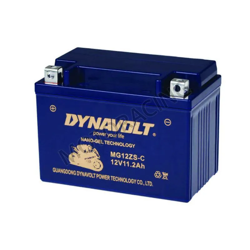 ΜΠΑΤΑΡΙΑ HONDA CBR 1100XX 01'-07' / XLV 650 TRANSALP 01'-07' / VFR 800 V-TEC 02'-11' DYNAVOLT 12V 11.2Ah MG12ZS-C NANOGEL