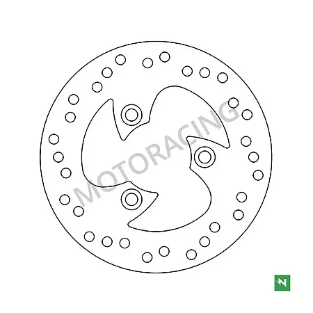 ΔΙΣΚΟΠΛΑΚΑ ΜΠΡΟΣΤΑ PIAGGIO TYPHOON 50 2T / TYPHOON 125 2T NEWFREN