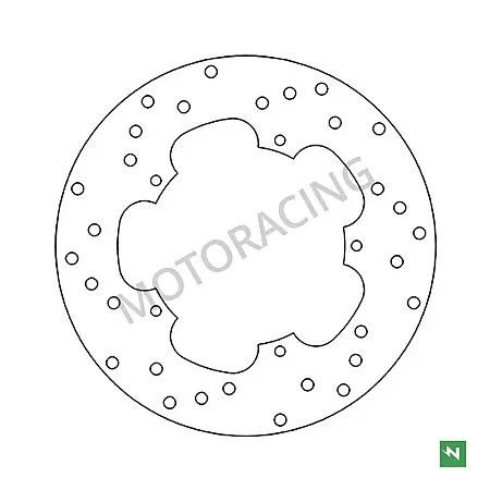 ΔΙΣΚΟΠΛΑΚΑ ΠΙΣΩ GILERA RUNNER 50 SP 01'-11' / VX 125 01'-12' / VXR 180 01'-04' NEWFREN