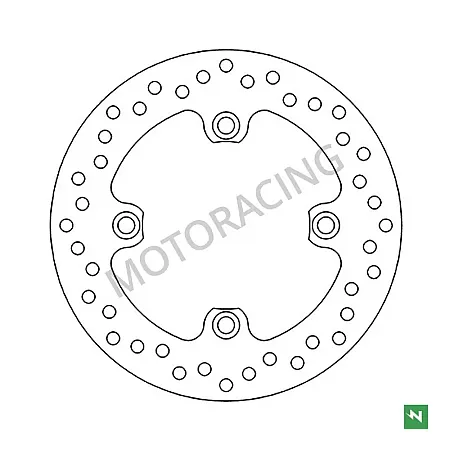 ΔΙΣΚΟΠΛΑΚΑ ΠΙΣΩ HONDA CBR 125 04'-14' / CB 600F HORNET 00'-13' / CBR 600RR 03'-21' NEWFREN
