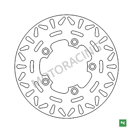 ΔΙΣΚΟΠΛΑΚΑ ΜΠΡΟΣΤΑ KYMCO XCITING 300R ie 08'-14' / XCITING 500 05'-16' NEWFREN