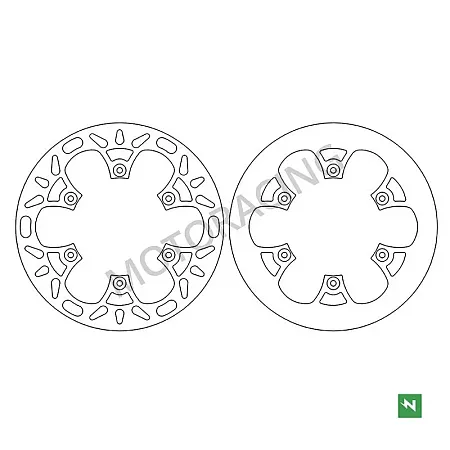 ΔΙΣΚΟΠΛΑΚΕΣ ΠΙΣΩ YAMAHA WRF 450 03'-18' / YZF 450 05'-18' / YZ 250 03'-14' / YZ 125 02'-14' NEWFREN