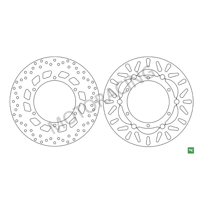 ΔΙΣΚΟΠΛΑΚΕΣ ΜΠΡΟΣΤΑ & ΠΙΣΩ YAMAHA XT 600E 90'-03' / T-MAX 500 01'-03' NEWFREN