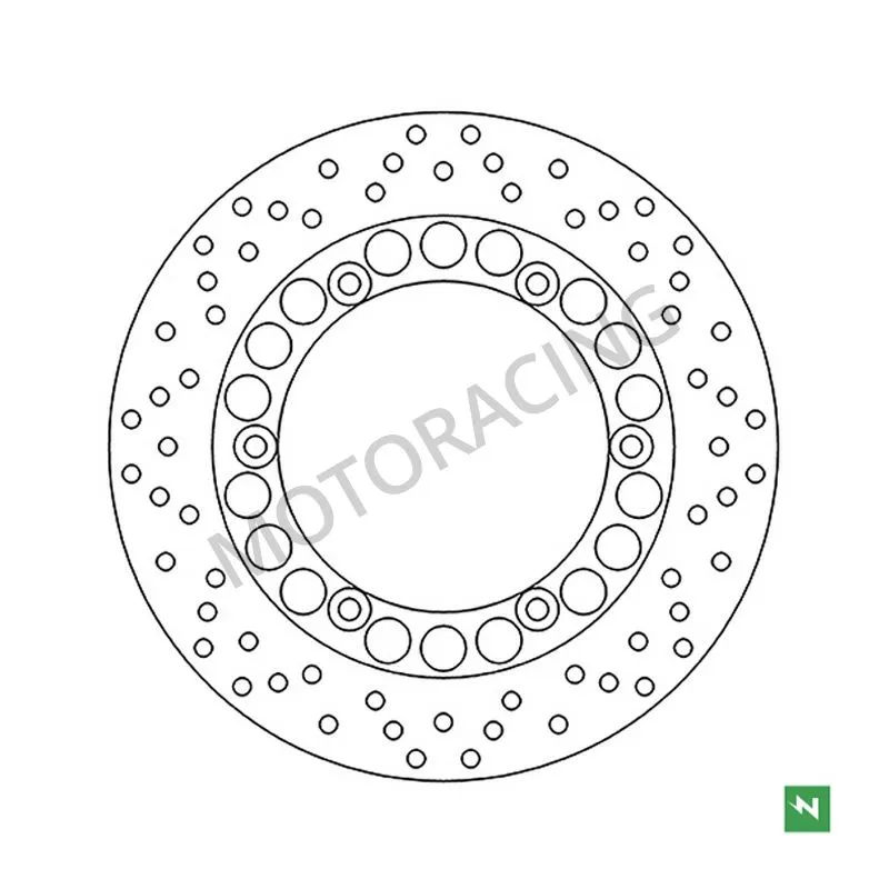 ΔΙΣΚΟΠΛΑΚΑ ΠΙΣΩ YAMAHA MT-01 05'-11' / XJR 1300 02'-10' / T-MAX 500 04'-11' NEWFREN