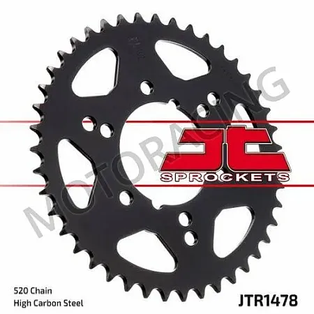 ΓΡΑΝΑΖΙ ΠΙΣΩ KAWASAKI ZX-6R 03'-04' JT 40 ΔΟΝΤΙΑ ΑΤΣΑΛΙΝΟ