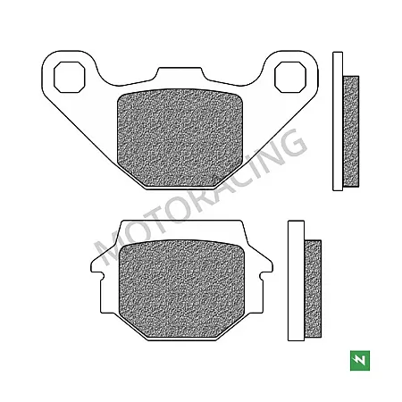 ΤΑΚΑΚΙΑ ΠΙΣΩ KAWASAKI KLE 500 97'-07' / ZX-7R NINJA 96'-06' / KYMCO AGILITY 125 09'-16' NEWFREN (FD0073TS)