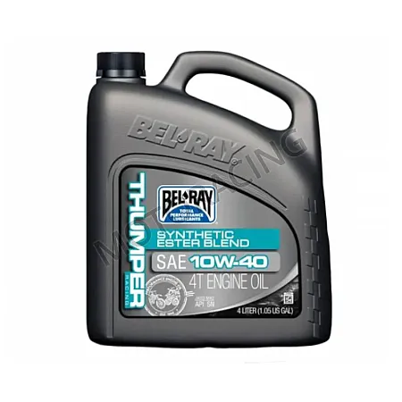 ΛΑΔΙ ΜΗΧΑΝΗΣ BEL-RAY 10W-40 4T THUMPER 100% ΣΥΝΘΕΤΙΚΟ 4L