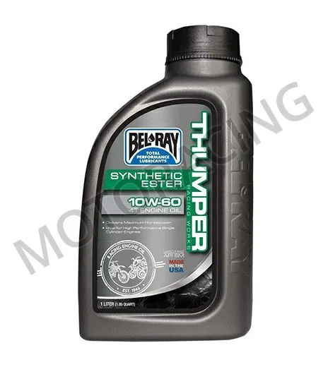 ΛΑΔΙ ΜΗΧΑΝΗΣ BEL-RAY 10W60 4T WORKS THUMPER 100% ΣΥΝΘΕΤΙΚΟ 1L