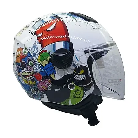 ΚΡΑΝΟΣ ΜΗΧΑΝΗΣ ΑΝΟΙΧΤΟ ΠΑΙΔΙΚΟ FSD 700 ΑΣΠΡΟ ΜΕ ΣΧΕΔΙΑ CARTOON ΓΙΑ ΑΓΟΡΙ