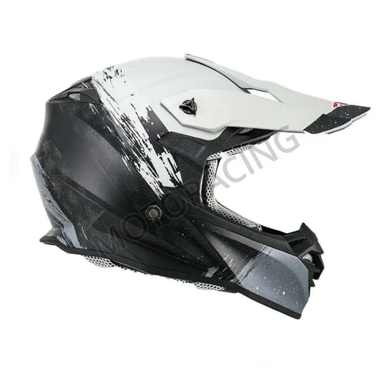 ΚΡΑΝΟΣ MOTOCROSS & ENDURO OFF ROAD FSD 617 ΜΑΥΡΟ - ΓΚΡΙ -ΛΕΥΚΟ ΜΑΤ