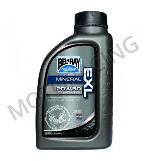 ΛΑΔΙ ΜΗΧΑΝΗΣ BEL-RAY 20W-50 4T EXL MINERAL ΟΡΥΚΤΕΛΑΙΟ 1L