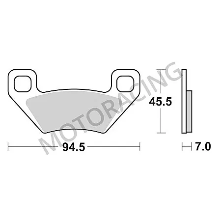 ΤΑΚΑΚΙΑ ΠΙΣΩ KYMCO MXU 400 / MAXXER 400 / MAXXER 450 SBS 822SI - SINTER (ΜΕΤΑΛΛΙΚΟ)