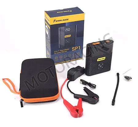 ΦΟΡΗΤΟΣ ΕΚΚΙΝΗΤΗΣ ΜΠΑΤΑΡΙΑΣ KAI ΗΛΕΚΤΡΙΚΗ ΤΡΟΜΠΑ STEELMATE