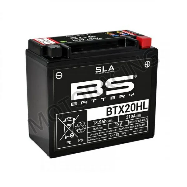ΜΠΑΤΑΡΙΑ MHXANHS BS BATTERY BS-BTX20HL SLA 12V 18.9Ah