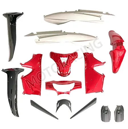 ΚΟΥΣΤΟΥΜΙ MODENAS KRISTAR 125 ΚΟΚΚΙΝΟ - ΜΑΥΡΟ - ΑΣΠΡΟ (14 ΤΜΧ) ( ΜΑΛΑΙΣΙΑ)