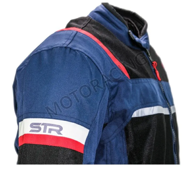 ΜΠΟΥΦΑΝ ΜΗΧΑΝΗΣ STR OMEGA FIT ΜΠΛΕ-ΜΑΥΡΟ-ΚΟΚΚΙΝΟ