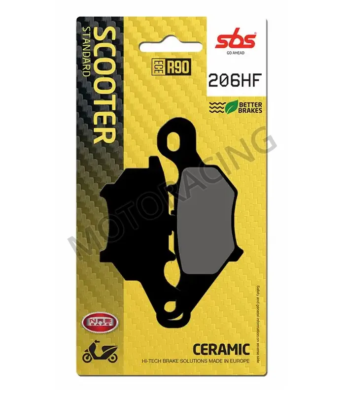 ΤΑΚΑΚΙΑ ΜΠΡΟΣΤΑ YAMAHA JOG 50R 2T '02-'09 SBS 206HF-(ΚΕΡΑΜΙΚΟ)