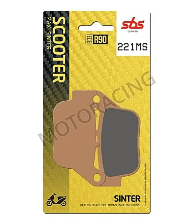 ΤΑΚΑΚΙΑ ΠΙΣΩ YAMAHA YP 250R X-MAX 14'-16' / YP 125R X-MAX 14'-17' SBS 221MS - SINTER (ΜΕΤΑΛΛΙΚΟ)