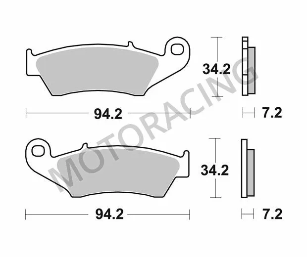 ΤΑΚΑΚΙΑ ΜΠΡΟΣΤΑ HONDA CR 250R 95'-08' / YAMAHA WRF 250 01'-13' / YZ 250 98'-07' / SUZUKI RM 250 96'-11' SBS 694CS CARBON