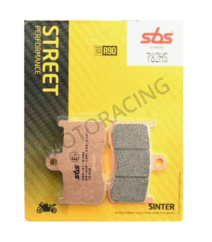 ΤΑΚΑΚΙΑ ΜΠΡΟΣΤΑ KAWASAKI Z800 13'-16' / TRIUMPH STREET TRIPLE R 675 09'-12' / TIGER 1050 07'-16' SBS 782HS - SINTER (ΜΕΤΑΛΛΙΚΟ)