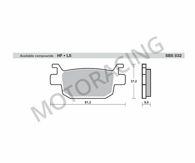 ΤΑΚΑΚΙΑ ΠΙΣΩ BENELLI BN 251 ABS '17-'22 / BN 302 '17-'22 / TRK 251 '19-'21 SBS 832LS