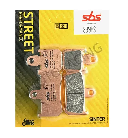 ΤΑΚΑΚΙΑ ΜΠΡΟΣΤΑ YAMAHA MT-01 07'-11' / V-MAX 1700 09'-15' / YZF R1 07'-14' SBS 839HS - SINTER (ΜΕΤΑΛΛΙΚΟ)