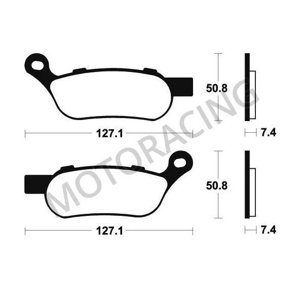 ΤΑΚΑΚΙΑ ΠΙΣΩ HARLEY DAVIDSON 1584 / 1690 / 1802 SBS 854H.LS