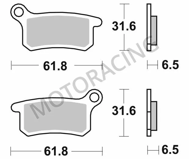 ΤΑΚΑΚΙΑ ΠΙΣΩ KTM SX 07'-10' / SX 65 10'-15' / SX 85 03'-10' SBS 783SI - SINTER