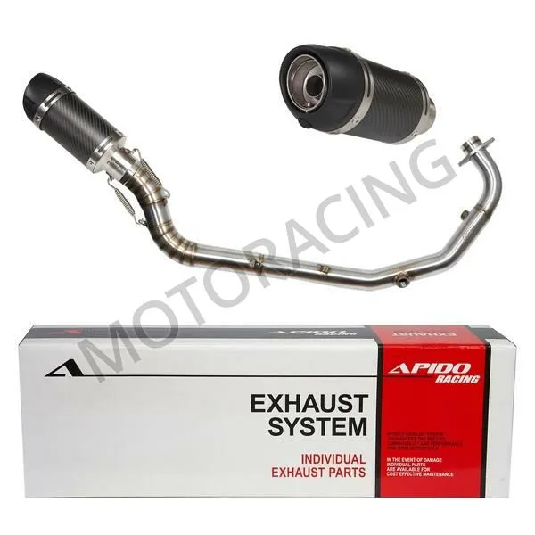 ΕΞΑΤΜΙΣΗ HONDA SUPRA GTR 150 19' APIDO HIGH UP CARBON-ΜΑΥΡΟ