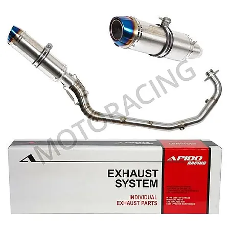 ΕΞΑΤΜΙΣΗ HONDA SUPRA GTR 150 19' APIDO HIGH UP ΑΣΗΜΙ-ΜΠΛΕ