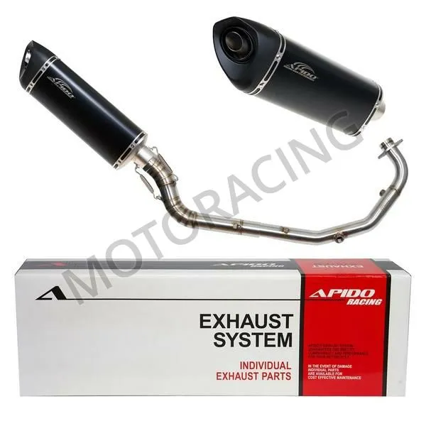 ΕΞΑΤΜΙΣΗ HONDA SUPRA GTR 150 19' APIDO HIGH UP ΜΑΥΡΗ