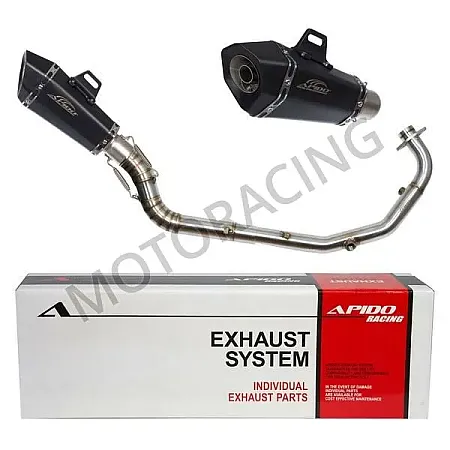 ΕΞΑΤΜΙΣΗ HONDA SUPRA GTR 150 19' APIDO HIGH UP ΜΑΥΡΗ