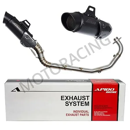 ΕΞΑΤΜΙΣΗ HONDA SUPRA GTR 150 19' APIDO HIGH UP ΜΑΥΡΗ