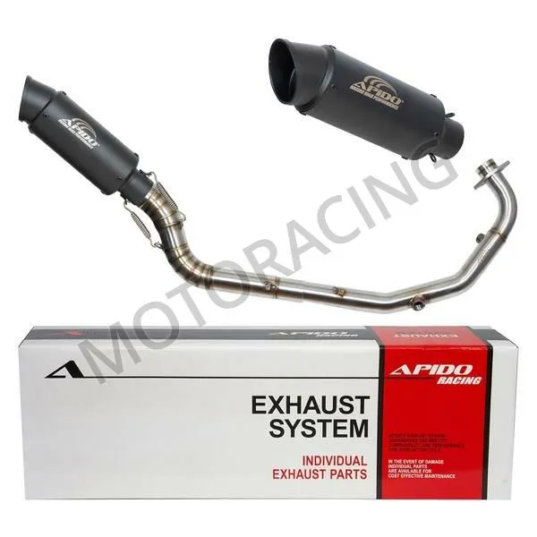 ΕΞΑΤΜΙΣΗ HONDA SUPRA GTR 150 19' APIDO HIGH UP ΜΑΥΡΗ