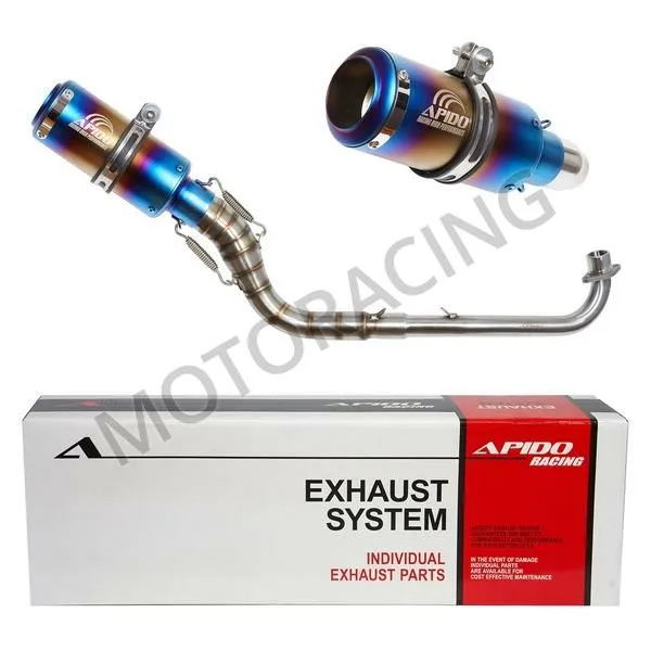 ΕΞΑΤΜΙΣΗ HONDA INNOVA 125 / INNOVA 125i INJECTION 03'-14' APIDO HIGH UP ΑΣΗΜΙ-ΜΠΛΕ