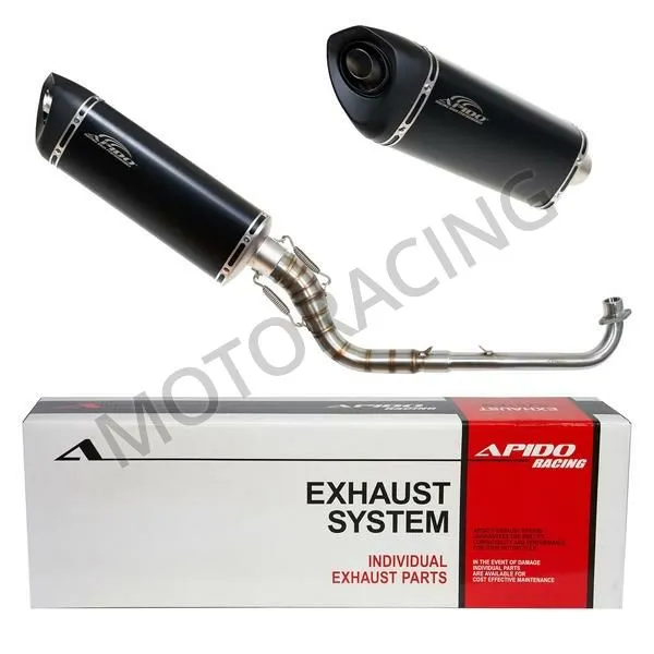 ΕΞΑΤΜΙΣΗ HONDA INNOVA 125 / INNOVA 125i INJECTION 03'-14' APIDO HIGH UP ΜΑΥΡΗ