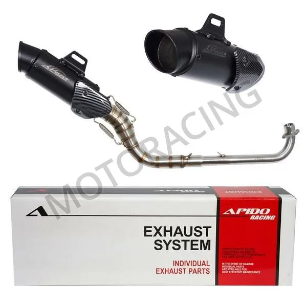 ΕΞΑΤΜΙΣΗ HONDA INNOVA 125 / INNOVA 125i INJECTION 03'-14' APIDO HIGH UP ΜΑΥΡΗ