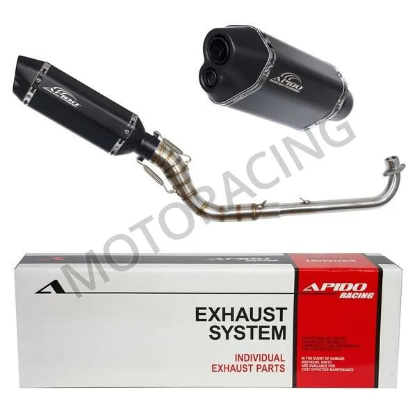 ΕΞΑΤΜΙΣΗ HONDA INNOVA 125 / INNOVA 125i INJECTION 03'-14' APIDO HIGH UP ΜΑΥΡΗ