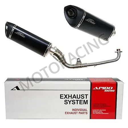 ΕΞΑΤΜΙΣΗ HONDA SUPRA 100 99'-03' APIDO HIGH UP ΜΑΥΡΗ