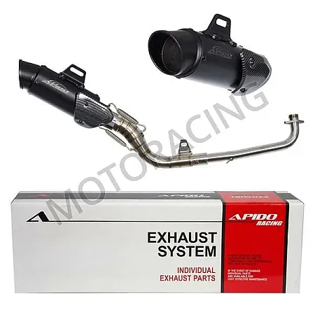 ΕΞΑΤΜΙΣΗ HONDA SUPRA 100 99'-03' APIDO HIGH UP ΜΑΥΡΗ